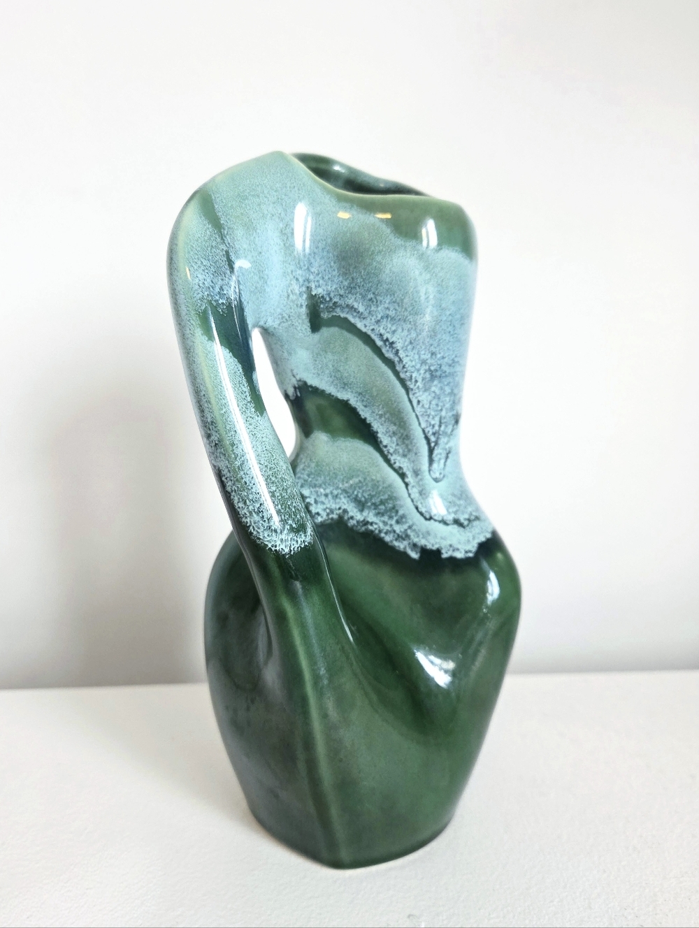 MCM Kad Yad Pottery Drip Glaze Vase